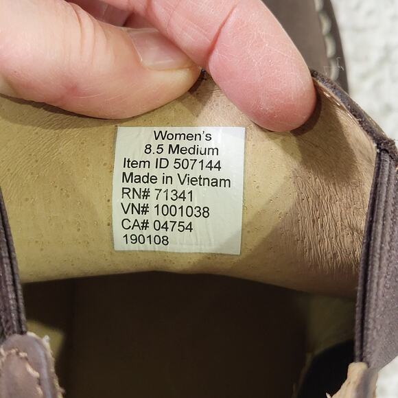 Women's L.L.Bean Stonington Chelsea Boots brown suede size 8.5 m - Picture 7 of 7